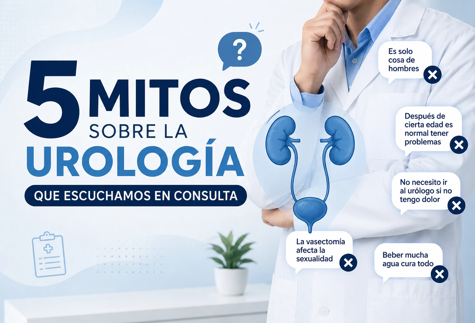 5 mitos sobre la urología que escuchamos en consulta — Dr. Iñigo Navarro